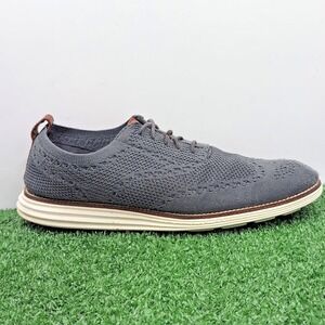 Cole Haan ØriginalGrand Stitchlite Shoes Mens 10 Grey Oxford Sneakers‎ C27961